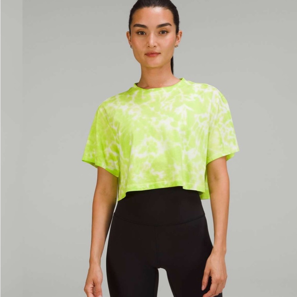 Lulu Lemon Women’s All You’re Cropped Tie Dye Tee